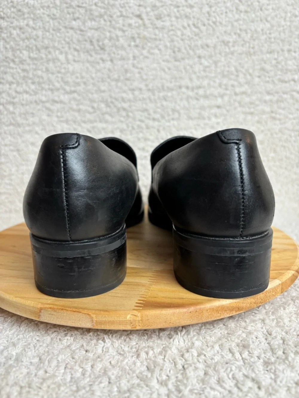 Franco Sarto Flex Shoes Womens 9.5M Bocca Slip On Square Toe Loafers in Black